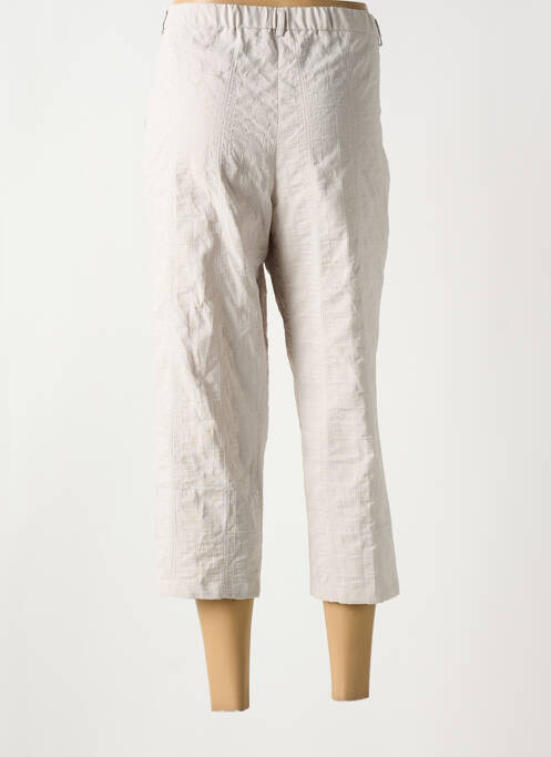 Pantacourt beige FRANCE RIVOIRE pour femme