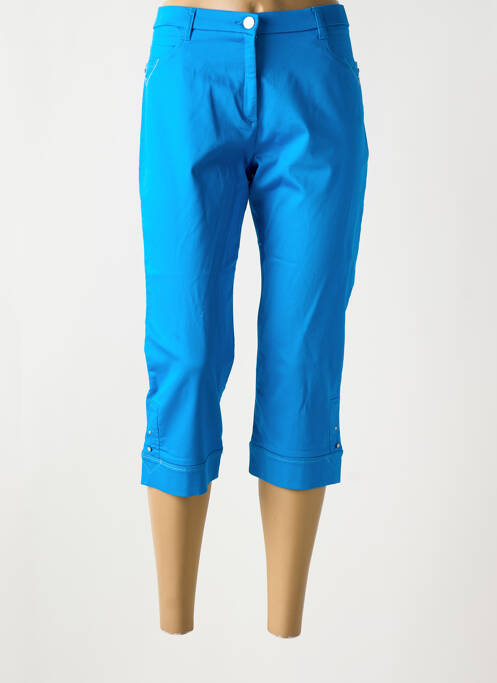 Pantacourt bleu CHRISTINE LAURE femme