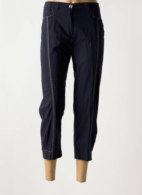 Pantacourt bleu CHRISTINE LAURE pour femme