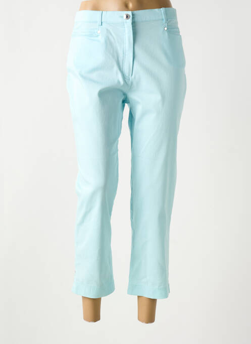 Pantacourt bleu CHRISTINE LAURE pour femme