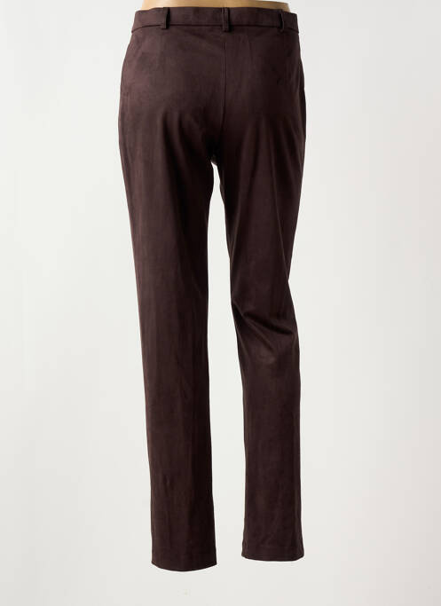 Pantalon 7/8 marron CHRISTINE LAURE pour femme