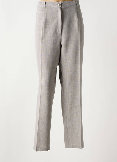 Pantalon droit gris CHRISTINE LAURE pour femme