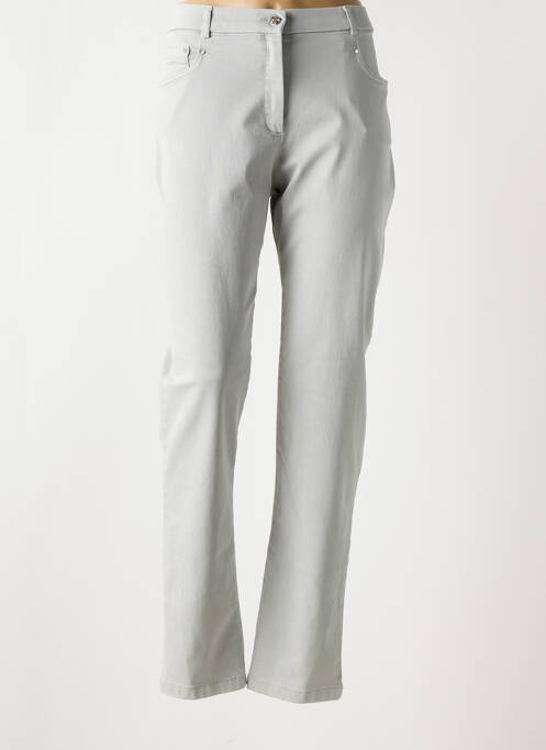 Pantalon droit gris CHRISTINE LAURE pour femme