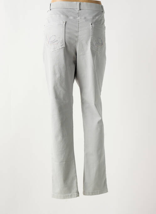 Pantalon droit gris CHRISTINE LAURE pour femme