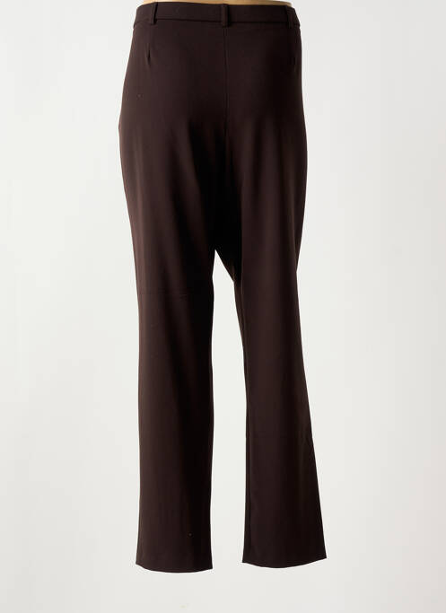 Pantalon droit marron CHRISTINE LAURE pour femme