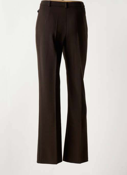 Pantalon droit marron CHRISTINE LAURE pour femme