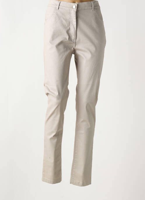 Pantalon slim beige GRIFFON pour femme
