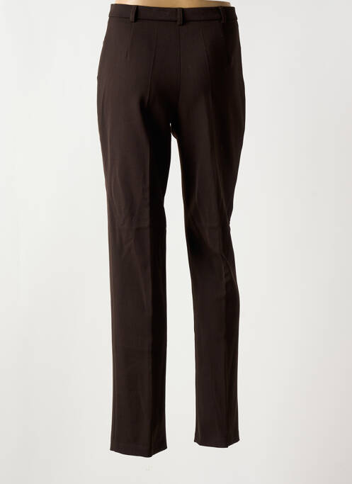 Pantalon slim marron CHRISTINE LAURE pour femme