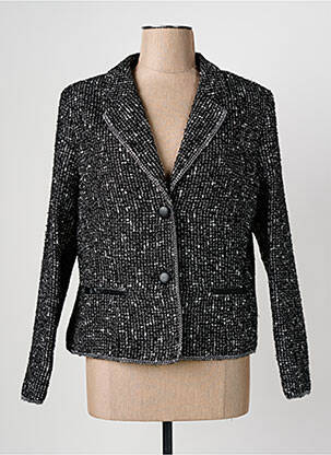 Blazer poches noir CHRISTINE LAURE femme