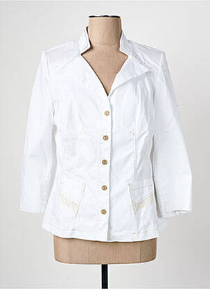 Blazer coupe cintrée blanc CHRISTINE LAURE femme