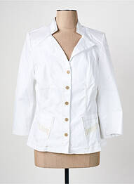 Blazer coupe cintrée blanc CHRISTINE LAURE femme