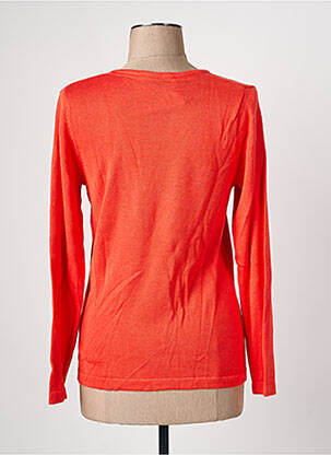 Pull coupe cintrée manches longues orange CHRISTINE LAURE femme