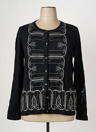 Gilet manches longues stretch noir CHRISTINE LAURE femme