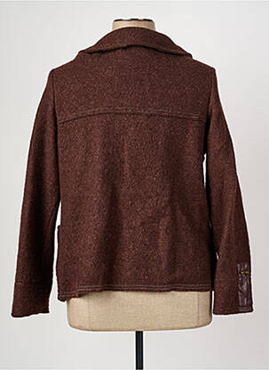 Manteau court poches sans capuche marron QUATTRO femme