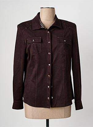 Chemisier marron CHRISTINE LAURE pour femme