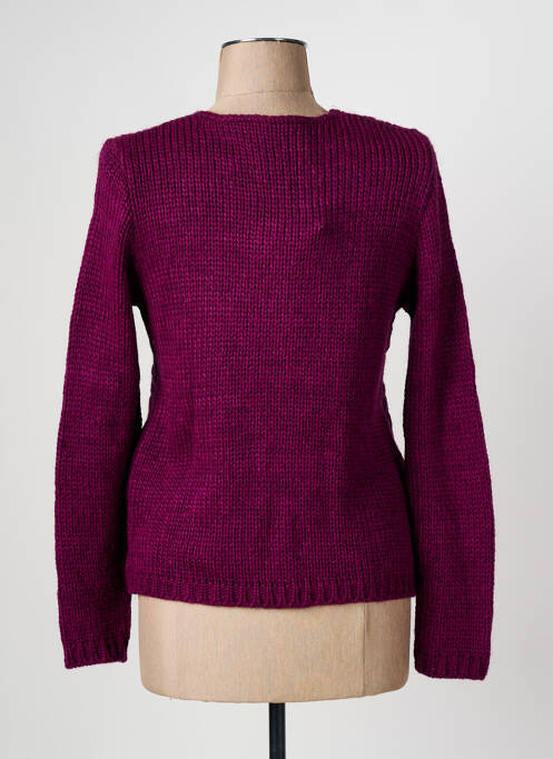 Gilet manches longues violet GRIFFON pour femme