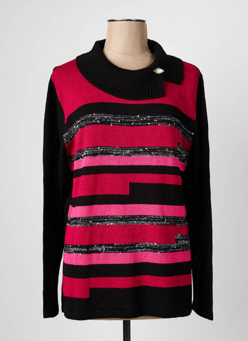 Pull col roulé noir CHRISTINE LAURE pour femme