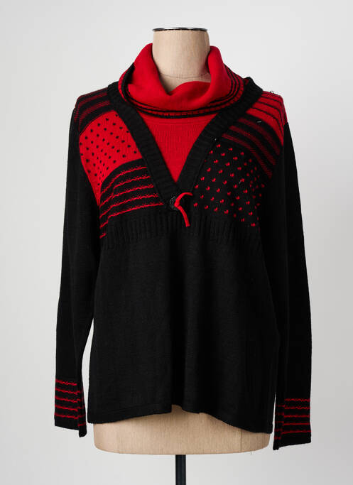 Pull col roulé noir CHRISTINE LAURE pour femme