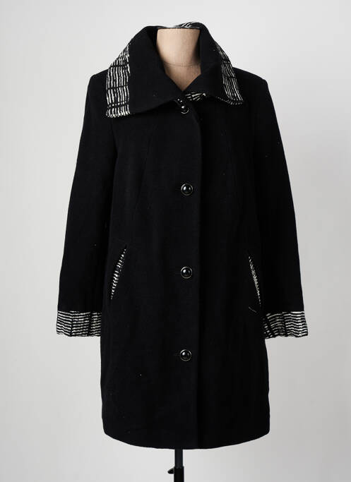 Manteau long noir CHRISTINE LAURE pour femme