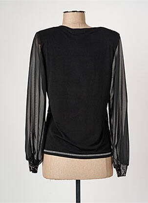 Top stretch manches longues noir GRIFFON femme