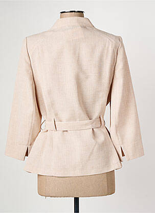 Veste chic tissage crêpe beige CHRISTINE LAURE femme