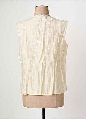 Top stretch sans manche beige QUATTRO femme