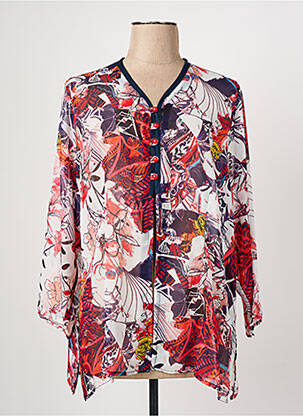 Veste casual fermeture boutonnée sur le devant rouge GRIFFON femme