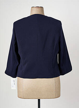 Veste chic tissage crêpe bleu FRANCE RIVOIRE femme