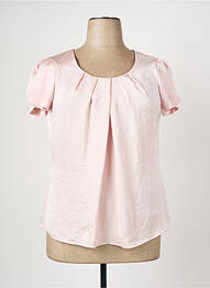 Blouse manches courtes manches courtes rose CHRISTINE LAURE femme