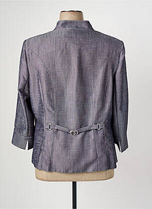 Veste casual epaulette bleu CHRISTINE LAURE femme