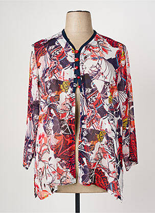 Veste casual fermeture boutonnée sur le devant rouge GRIFFON femme