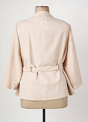 Veste chic tissage crêpe beige CHRISTINE LAURE femme