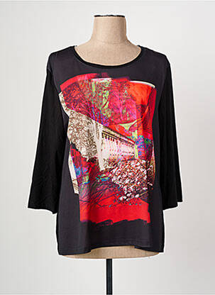 T-shirt noir CHRISTINE LAURE femme