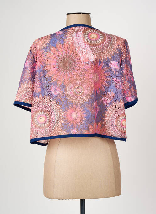 Boléro manches courtes rose GRIFFON femme