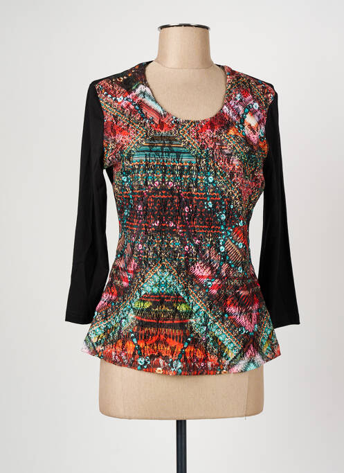 T-shirt manches longues manches longues noir CHRISTINE LAURE femme