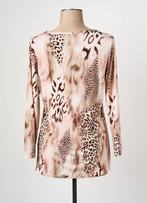 T-shirt beige MARBLE femme