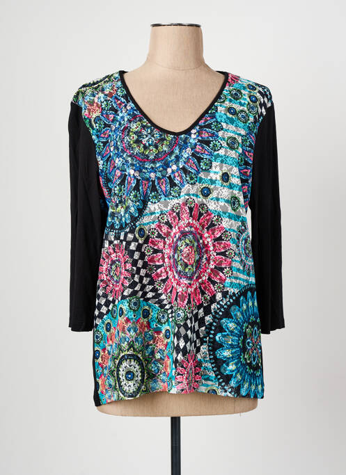 T-shirt noir CHRISTINE LAURE femme