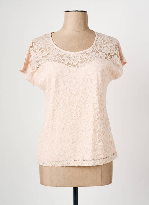 T-shirt rose MARBLE femme