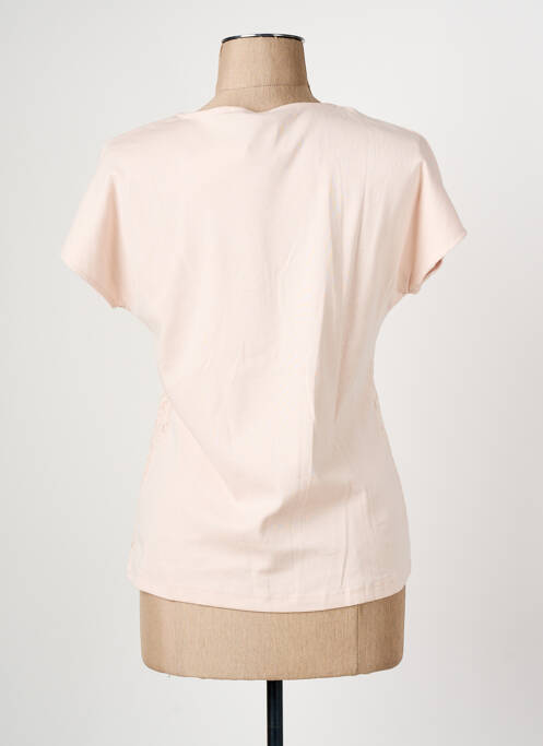 T-shirt rose MARBLE femme
