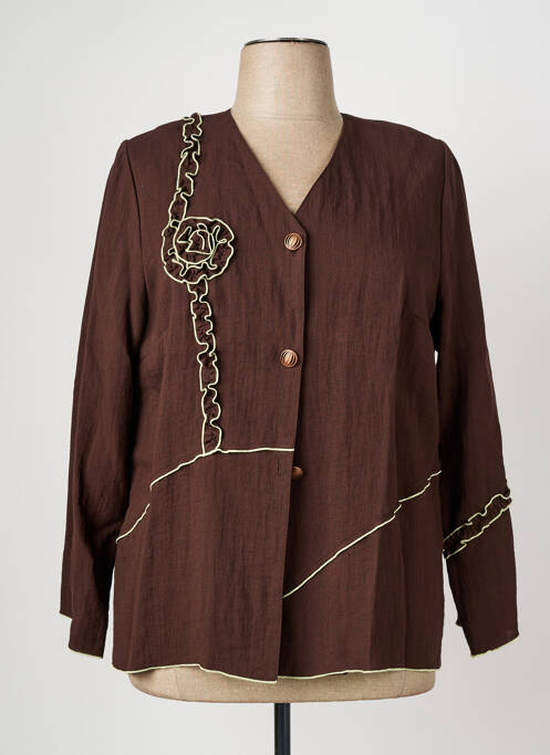 Veste casual marron JEAN GABRIEL femme