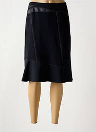 Jupe longue tissage crêpe noir CHRISTINE LAURE femme