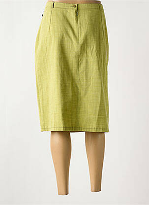 Jupe mi-longue coupe droite vert QUATTRO femme