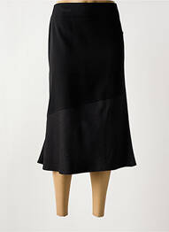 Jupe mi-longue taille haute noir QUATTRO femme