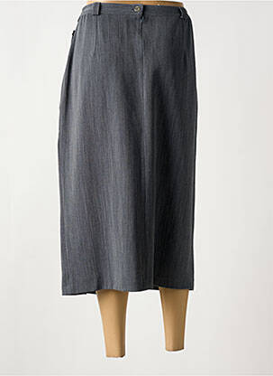 Jupe longue fermeture zippée au dos gris QUATTRO femme