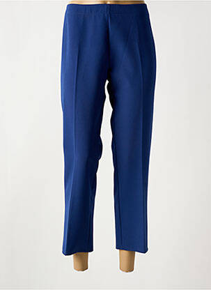 Pantalon 7/8 taille élastique taille normale bleu GRIFFON femme