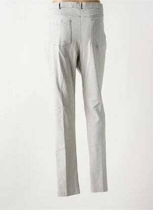 Pantalon slim taille élastique taille normale gris CHRISTINE LAURE femme