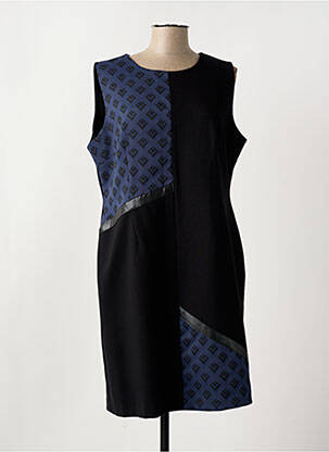 Robe mi-longue sans manche sans manche noir GRIFFON femme
