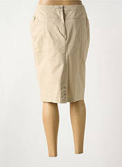 Jupe mi-longue beige CHRISTINE LAURE pour femme seconde vue