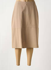 Jupe mi-longue beige GRIFFON pour femme seconde vue