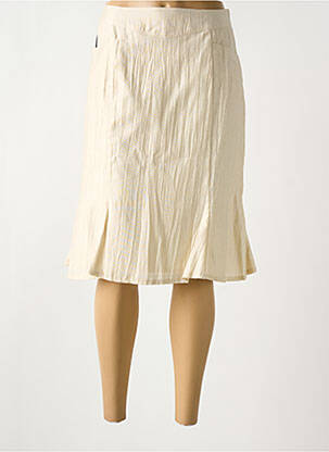 Jupe mi-longue beige QUATTRO pour femme